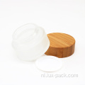 Frosted Face Cream cosmetische glazen potten met gravure